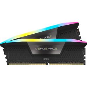 Corsair Vengeance RGB 32GB DDR5 Kit (2x 16GB) DDR5-6000, CL36, AMD Expo zertifiziert, grau 
