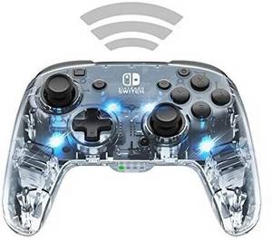 Pdp PDP Nintendo Switch FaceOff Wireless Deluxe Controller (Afterglow) Switch-Controller