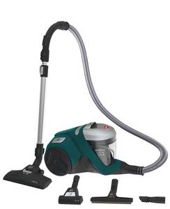 Hoover Bodenstaubsauger HP332ALG 011, 850,00 W, 2 l Beutel, Metallteleskoprohr, Mini-Turbodüse, Parkettdüse 