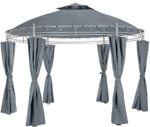 Tectake Siana 350 x 350 cm anthrazit Metall-Pavillon
