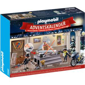 Playmobil 71347 City Action Adventskalender Polizei - Museumsdiebstahl, Konstruktionsspielzeug 