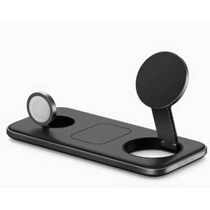 Satechi Magnetic 2-in-1 Wireless Charging Stand Space Gray 