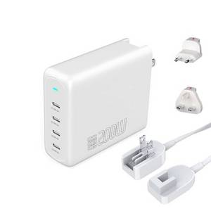 4smarts Ladegerät GaN Flex Pro 200W 4 USB-C weiß 