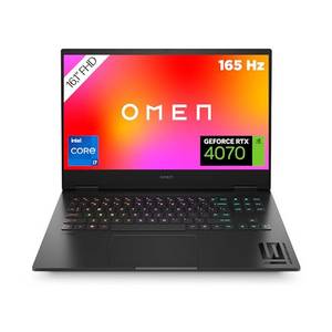  HP Omen Gaming Laptop - 16,1” FHD IPS-Display - Intel Core i7-14700HX - 32GB DDR5 RAM - 1TB SSD - NVIDIA GeForce RTX 4070 - Windows 11 Home - QWERTZ - Schwarz 