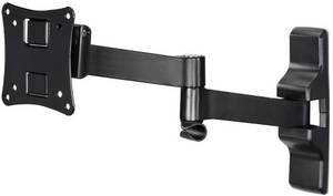 Hama FULLMOTION, XS, 2 Arme, Schwarz (108723) TV-Wandhalterung