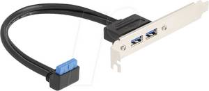 Delock 83015 - Slotblech 2x USB 3.0 Typ-A Port, 50cm 