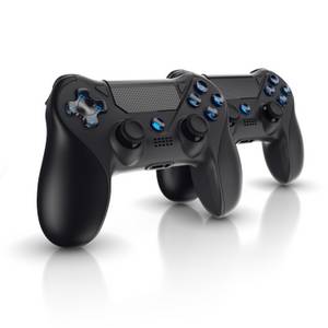 Csl Gaming-Controller (Spar-Set, 2 St., Wireless Gamepad Controller für PS4 & Switch Bluetooth & Kabelverbindung / Touchpad / Akku) 