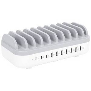 Manhattan 10-Port USB Power Delivery 120 W Lade- und Managementsystem Station 