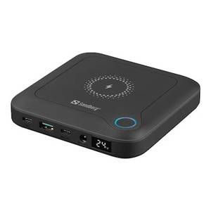 4smarts SANDBERG All-in-1 Notebook Powerbank 24000 mAh schwarz 