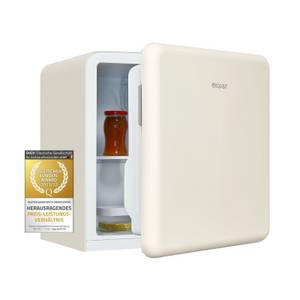 Exquisit Kühlschrank CKB45-0-031F, 50 cm hoch, 48.5 cm breit, kompakter Mini-Kühlschrank mit Eisfach 