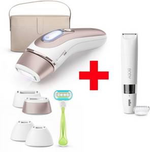 Braun Smart IPL Skin i·expert PL7387 + Body Trimmer IPL-Haarentferner