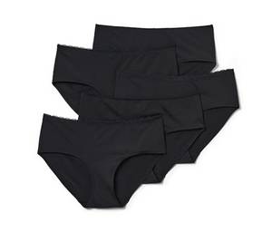 Tchibo - 5 Pantys - Damen - Gr. S - schwarz 