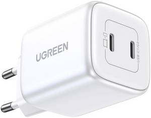 Ugreen Nexode 45W Dual USB-C PD Charger (25W+20W), weiß 