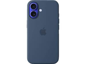  APPLE Silikon Case mit MagSafe, Backcover, Apple, iPhone 16, Denim 