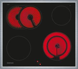 Constructa Elektro-Herd-Set CX5HS610, mit Teleskopauszug nachrüstbar, Hydrolyse 