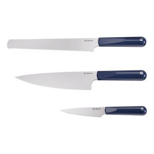 CIARRA Messer-Set VM860KS-3 (Set, 3-tlg., 1x Chefmesser, 1x Brotmesser, 1x Allzweckmesser), Messerset 3-tlg. Küchenmesser Set Kochmesserset 3 Farben 