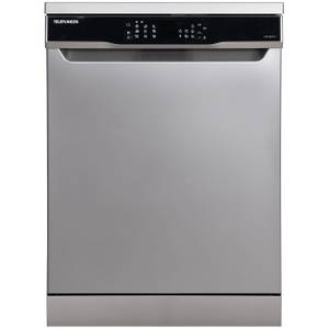 Telefunken Standgeschirrspüler G-FS-6014-C-I, 9 l, 12 Maßgedecke, Spülmaschine freistehend 60 cm, 9 Programme, AquaStop, Auto-Door 