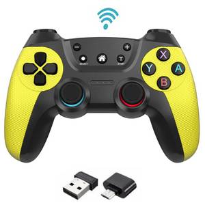 SIERGA Gamecontroller,Wireless PC Controller für PC/Android/PS3,2,4G Gamepad (mit 2.4G-Empfänger) 