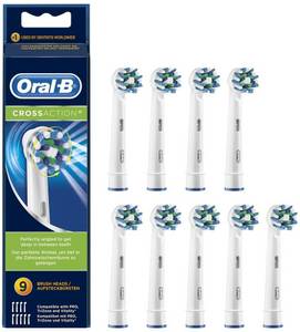 Oral-b CrossAction Ersatzbürsten (9 Stk.) Aufsteckbürste