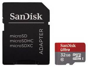 Sandisk microSDHC Ultra (32GB) Speicherkarte 