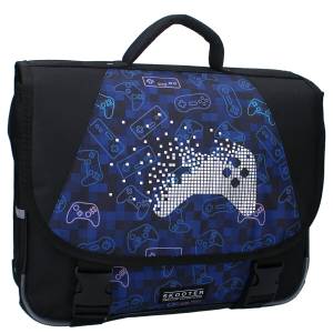 COFI 1453 Skooter Rucksack Schule Jungen Gaming Schulranzen mit Vordertasche 