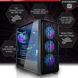 Systemtreff Gaming-PC (AMD Ryzen 7 5800X3D, Radeon RX 7600, 16 GB RAM, 1000...