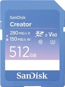 Sandisk Creator SD-UHS-II 512GB SD Karte