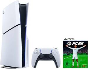 PlayStation 5 PS5 Disk Edition (Slim) – Fortnite® Cobalt Star Bundle 1TB, Disk Edition (Slim) inkl. EA SPORTS FC 25 
