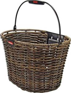 Klickfix Structura oval (braun) Lenkerkorb