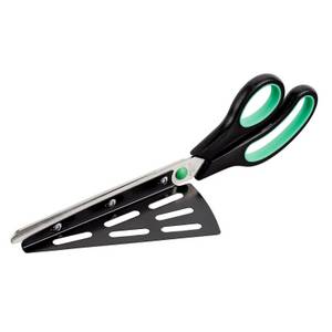 WISHDOR Pizzaschere Pizza Cutter Pizzaschneider Schere Schneider Küchenschere, (1-tlg., mit Heber und weichem Griff, Multifunktionale), für Gebäck Pizza Omelette Blechkuchen und anderen Lebensmitteln 