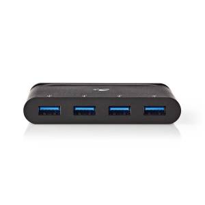 Nedis USB-Adapter USB 3.2 Gen 1 USB Type-C™ 4x USB Type-A, Schwarz 