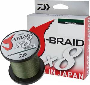 Daiwa j-braid x8 dark green Geflochtene Schnur