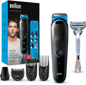 Braun MGK 3242 MultiGroomingKit Bartschneider schwarz/blau Barttrimmer