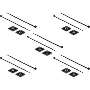 Delock Befestigungssockel 30 x 30 mm mit Kabelbinder L 200 x B 4,8 mm 