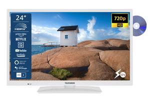 Telefunken XH24SN550MVD-W LCD-LED Fernseher (60 cm/24 Zoll, HD-ready, Smart TV, 12 Volt Anschluss, Triple-Tuner, DVD-Player, 6 Monate HD+ gratis) 