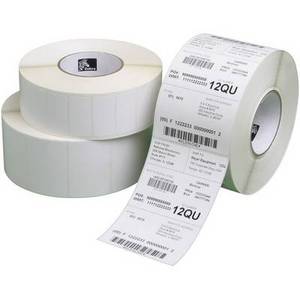 Zebra Etiketten Rolle 76 x 76mm Thermodirekt Papier Weiß 3060 St. Permanent 3002087 Universal-Etike 