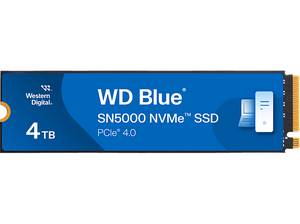  WD _Blue® SN5000 NVMe™ PCIe® Gen4, 5.500 MB/s Lesen, 5.000 Schreiben, 1200 TBW SSD, 4 TB SSD M.2 via PCIe, intern 