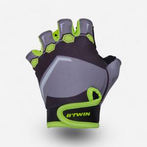 Btwin Fahrradhandschuhe Kinder Dark Hero 