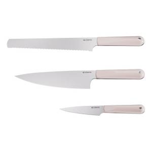 CIARRA Messer-Set VM860KS-3 (Set, 3-tlg., 1x Chefmesser, 1x Brotmesser, 1x Allzweckmesser), Messerset 3-tlg. Küchenmesser Set Kochmesserset 3 Farben 