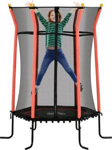 Homcom Kindertrampolin (342-007V02RD) rot Gartentrampolin