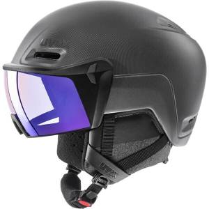 Uvex HLMT 700 Visor Vario (2020) black/blue matte Skihelm