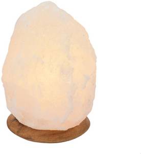 HIMALAYA SALT DREAMS Salzkristall-Tischlampe Rock, E14, 1 St., Warmweiß, Handgefertigt aus Salzkristall - jeder Stein ein Unikat, H: ca.18 cm, ca.2-3 kg 