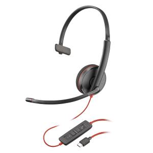 POLY Blackwire 3210 Monaural USB-C Headset 