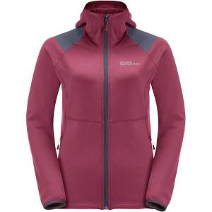 Jack Wolfskin Damen Unterjacke KOLBENBERG HOODED FZ W 