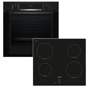 Bosch Backofen-Set EcoCleanDirect mit Induktionskochfeld rahmenlos autark 60 cm 