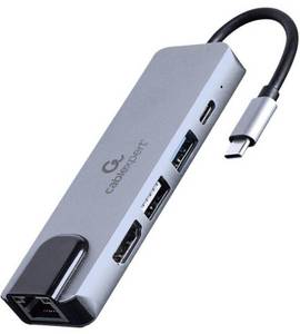 Gembird 5-in-1 Multiport Dock A-CM-COMBO5-04 USB-Dockingstation