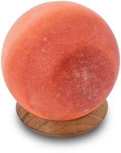 HIMALAYA SALT DREAMS Salzkristall-Tischlampe »USB-Ball«, LED-Board, 1 St., Warmweiß, Handgefertigt aus Salzkristall - jeder Stein ein Unikat 