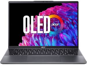  ACER Swift Go 14 OLED (SFG14-63-R6ZG) mit Tastaturbeleuchtung, Notebook, Zoll Display, AMD Ryzen™ 7,8845HS Prozessor, 32 GB RAM, 1 TB SSD, Radeon™ Onboard Graphics, Steel Gray, Windows 11 Home (64 Bit) 