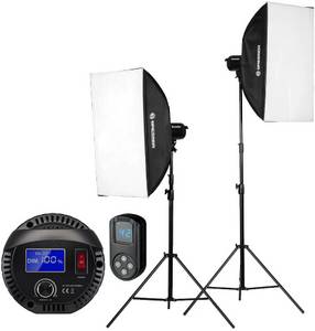 Bresser BR-60S COB LED-Tageslicht-Set Studio-Kit