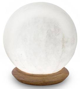HIMALAYA SALT DREAMS Salzkristall-Tischlampe »USB-Ball«, LED-Board, 1 St., Warmweiß, Handgefertigt aus Salzkristall - jeder Stein ein Unikat, ca. 2,3 kg 